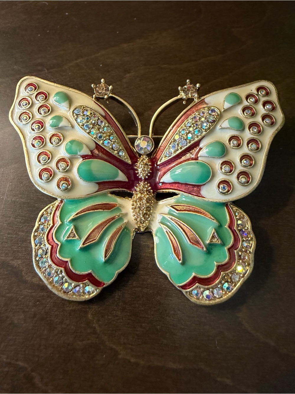 Vintage Signed KJL Kenneth J Lane Butterfly Brooch